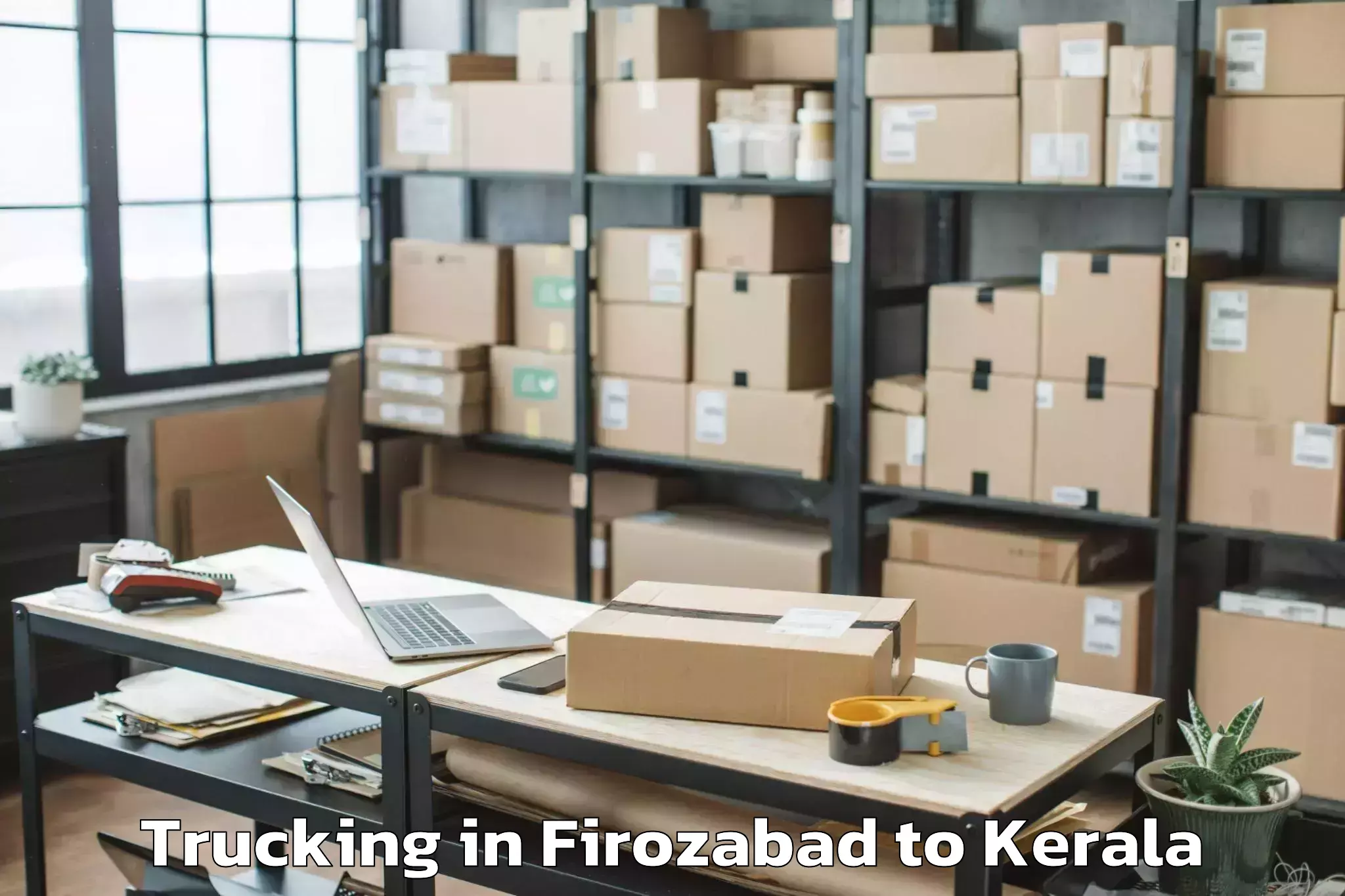 Leading Firozabad to Thenhipalam Trucking Provider